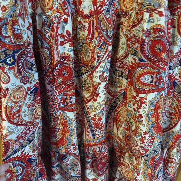 Women’s Plus Boho Floral Paisley Skirt - Picture 7 of 7